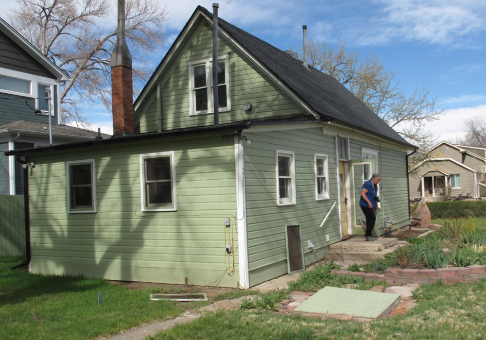 Original house from rear side yard